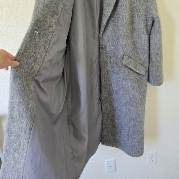 Express Wool Blend Car Coat in Gray size XL New No Tag - Picture 7 of 16